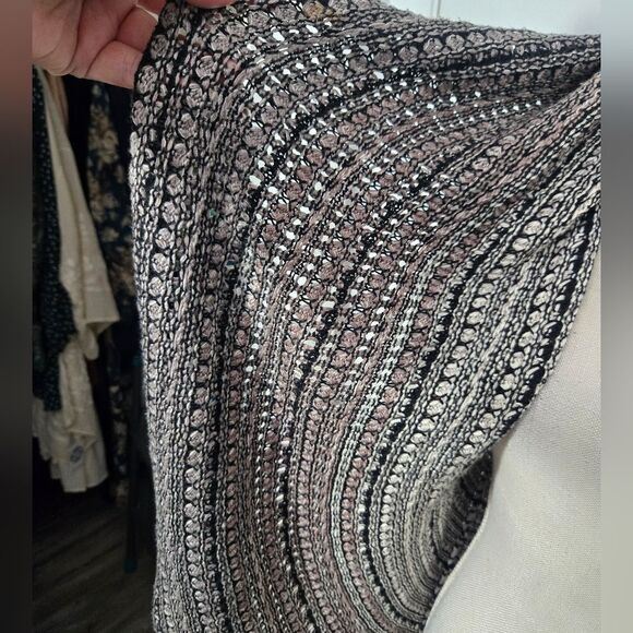 Sioni Studio Open Cardigan Neutral Colors Longer In Back Sz Small - Picture 4 of 11